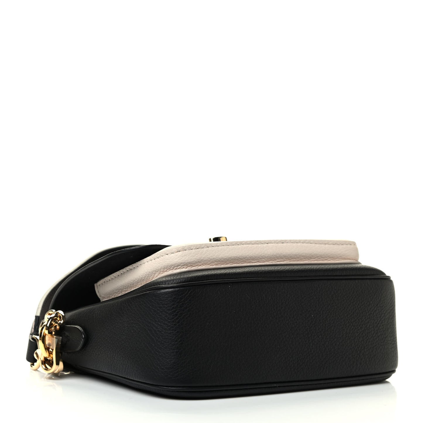 Grained Calfskin Lockme Tender Black