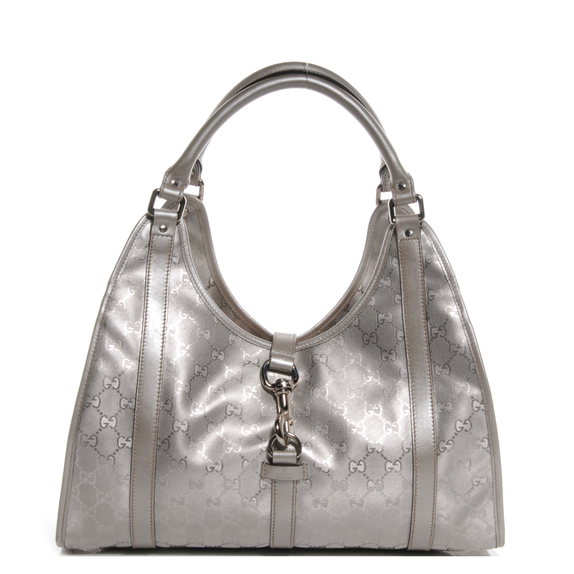 Gucci Imprime Monogram Medium Joy Shoulder Bag Silver 1 of 8