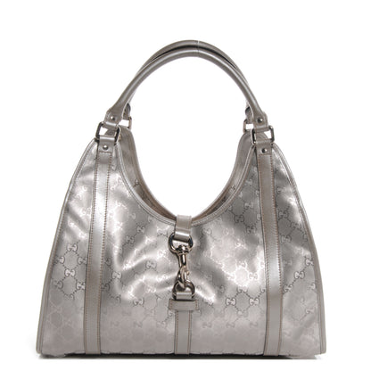Gucci Imprime Monogram Medium Joy Shoulder Bag Silver 1 of 8