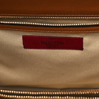 Valentino Garavani Vitello Lace Demetra Satchel Cognac 6 of 11