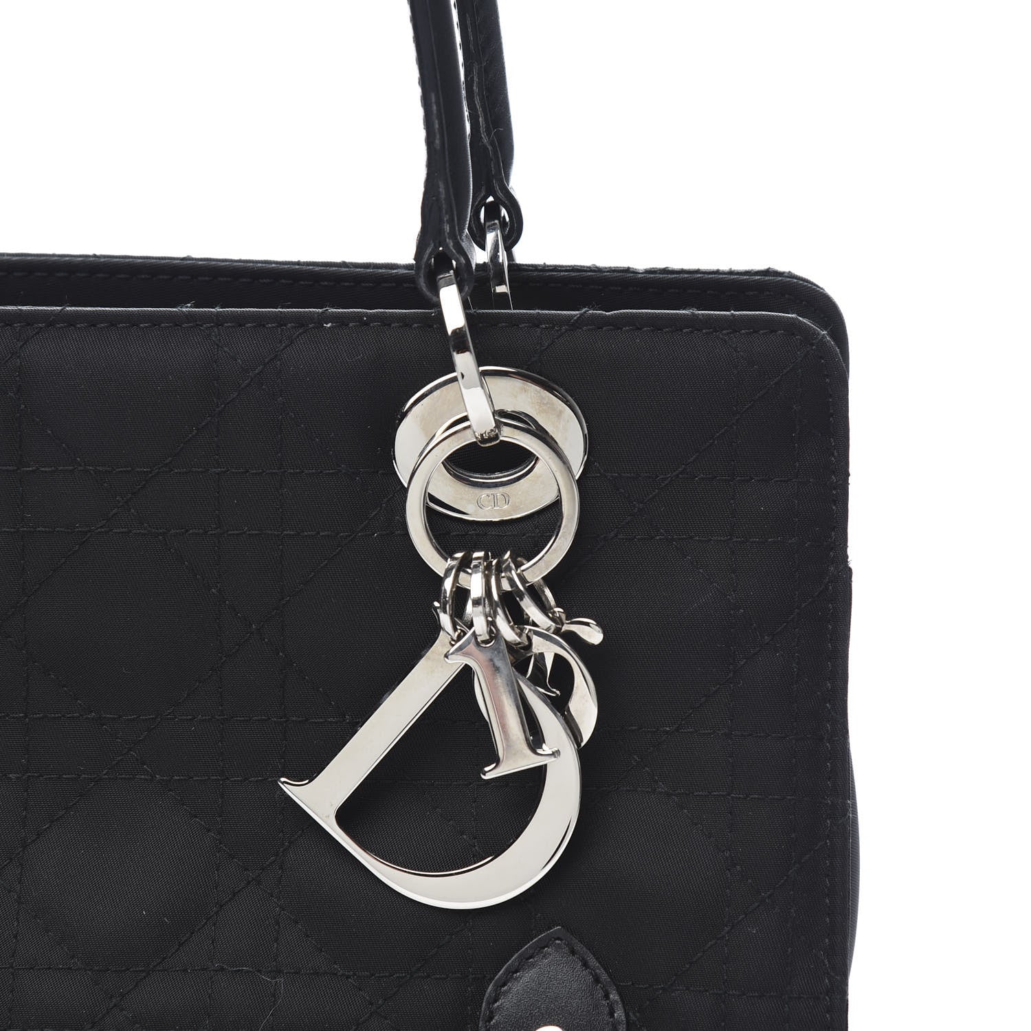 Christian Dior Nylon Cannage Stitched East West Lady Dior Black 10 of 10