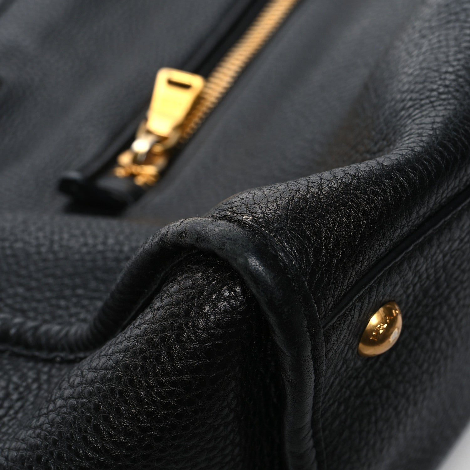 Prada Vitello Daino Shopping Satchel Black 10 of 14