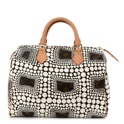 Louis Vuitton Monogram Kusama Town Speedy 30 White 1 of 10