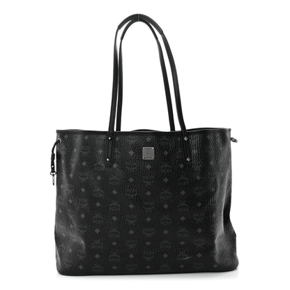 MCM Visetos Large Reversible Shopper Tote Black 1 of 19