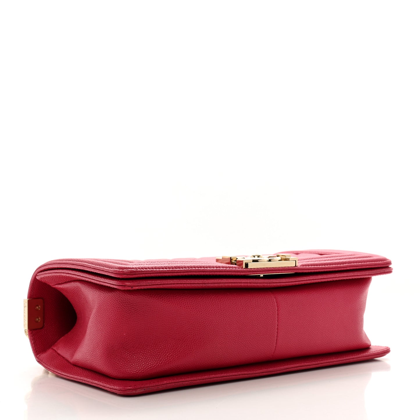 Caviar Quilted Medium Boy Flap Fuchsia