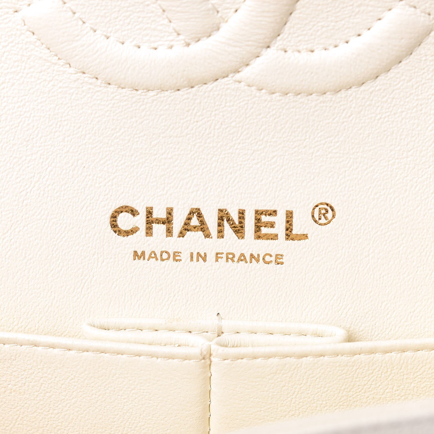 Chanel Caviar Quilted Medium Double Flap White 6 of 14