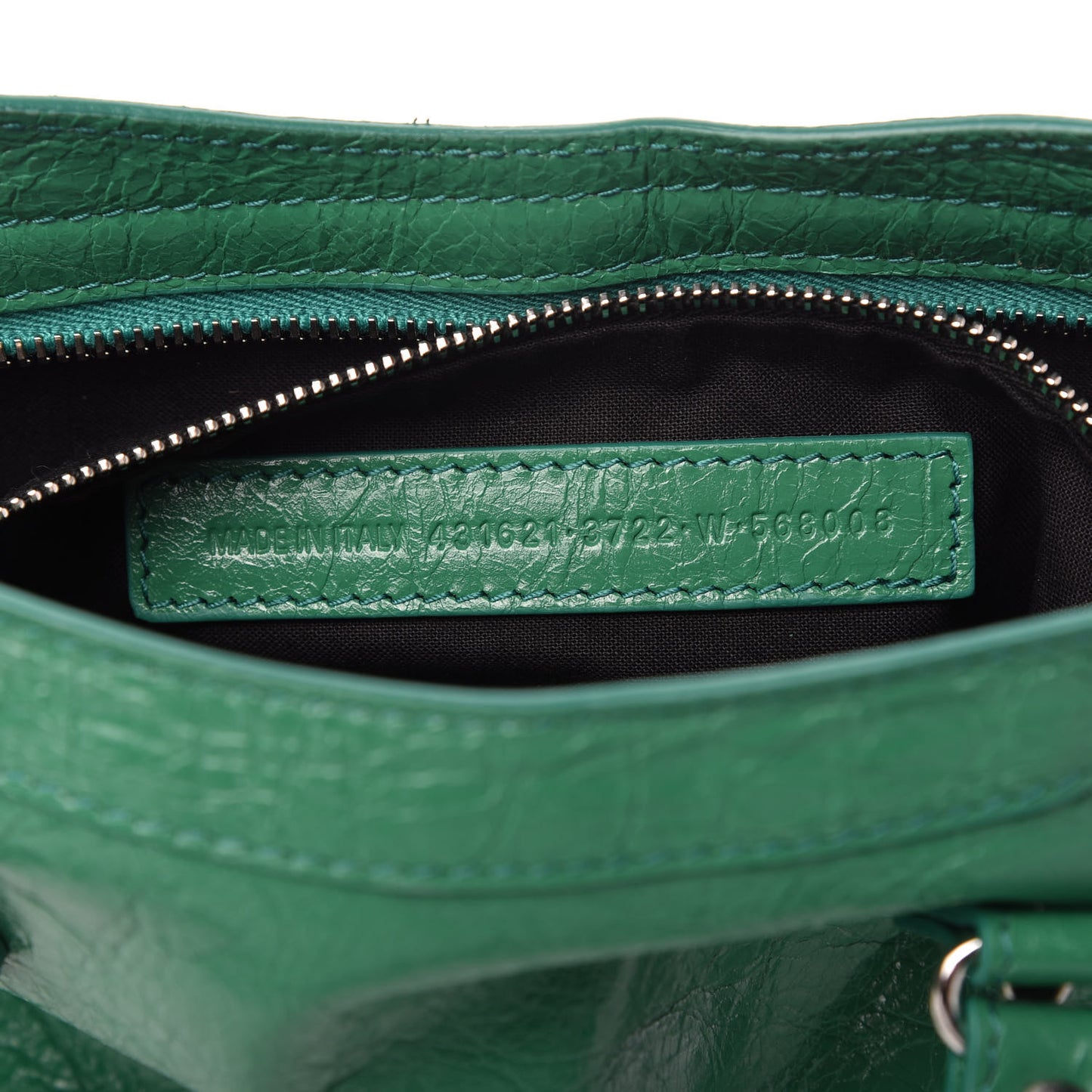 Agneau Classic Silver Hardware S City Magic Green
