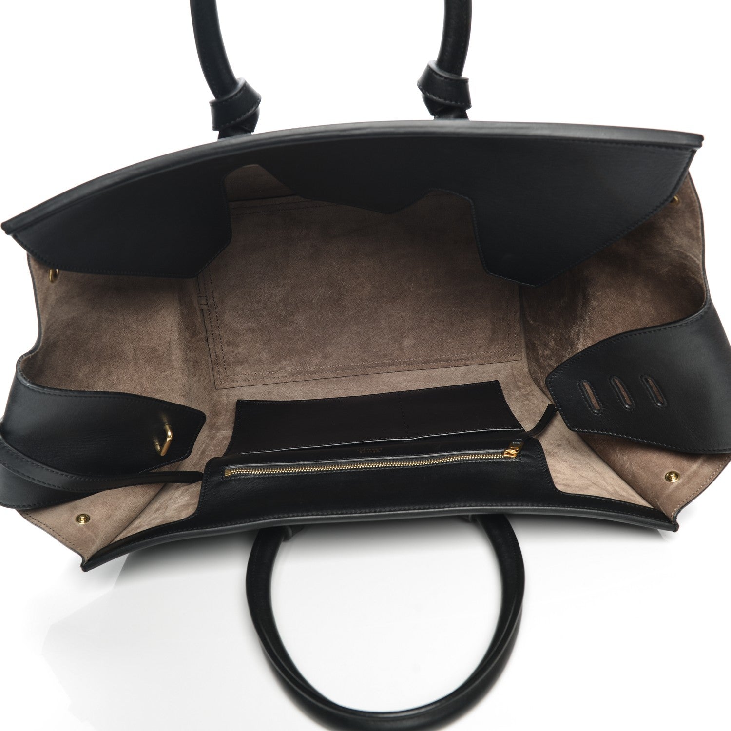 Celine Smooth Calfskin Large Tie Knot Tote Black 5 of 8