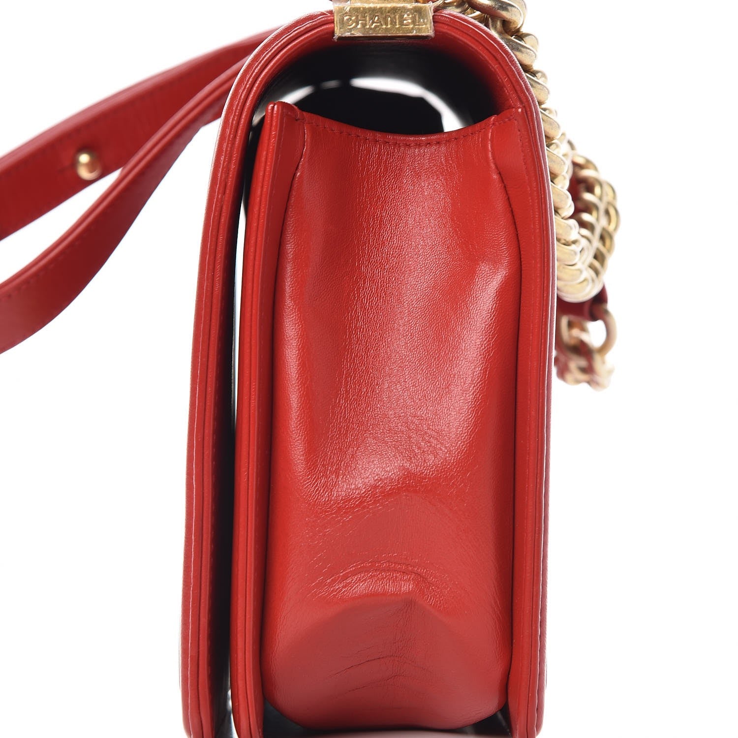 Chanel Calfskin Quilted New Medium Boy Flap Red 9 of 21