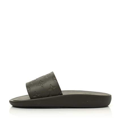 Louis Vuitton Rubber Monogram Embossed Sunbath Flat Mule 39 Kaki 1 of 8