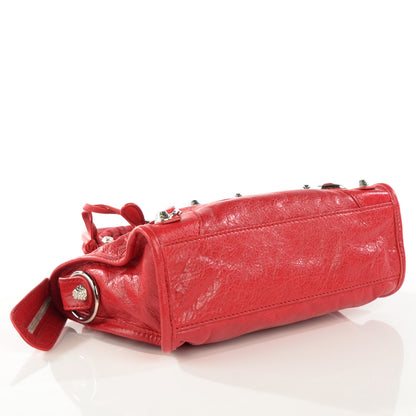 Balenciaga Agneau Giant 12 Silver Hardware Mini City Rouge Cardinal 4 of 11