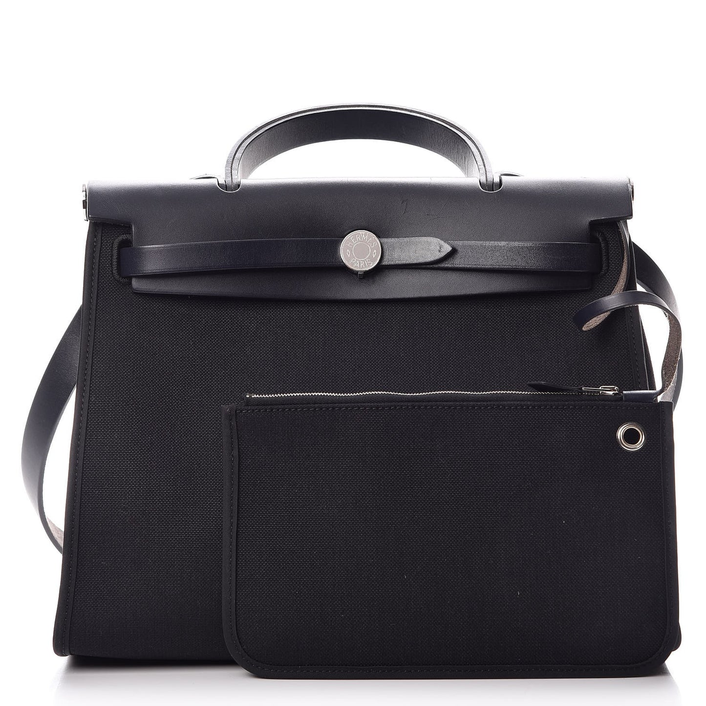 Toile Barenia Herbag Zip 31 PM Bleu Marine