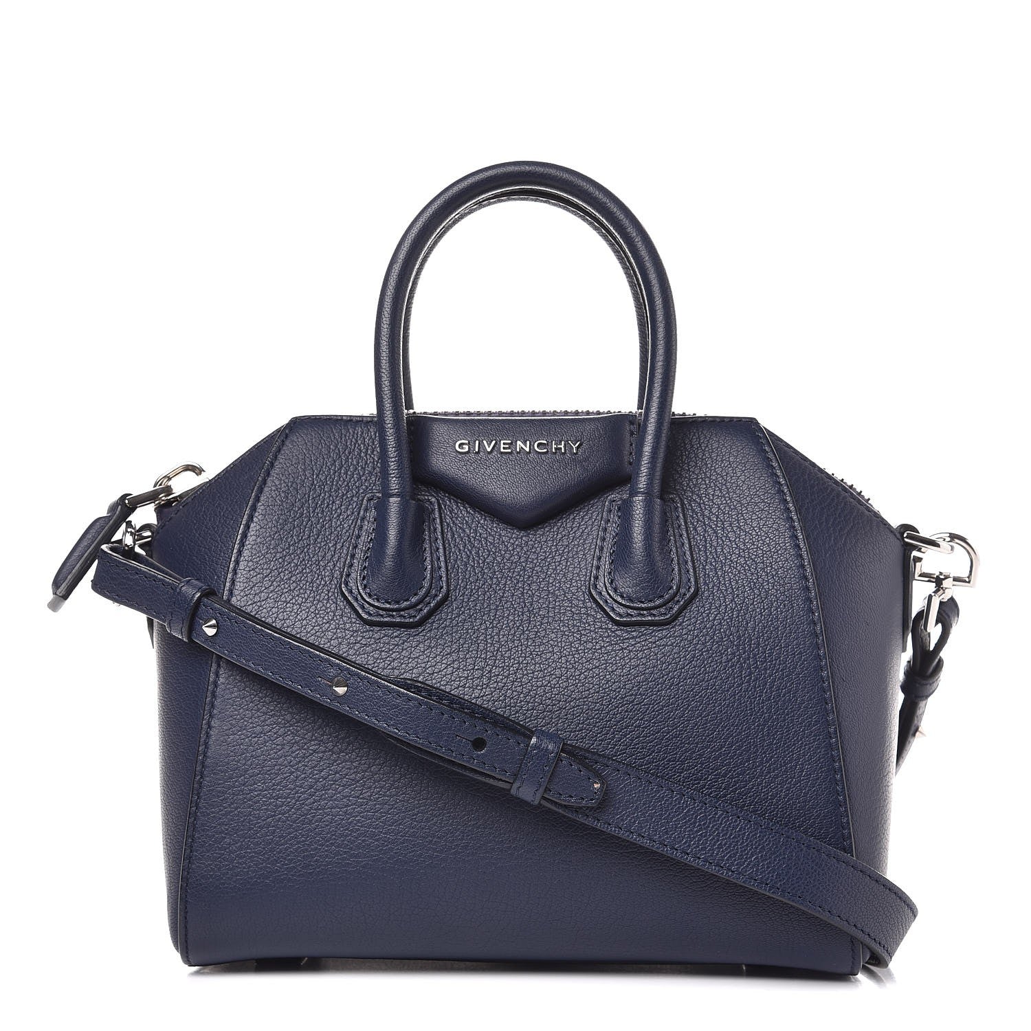 Givenchy Sugar Goatskin Mini Antigona Navy 1 of 7