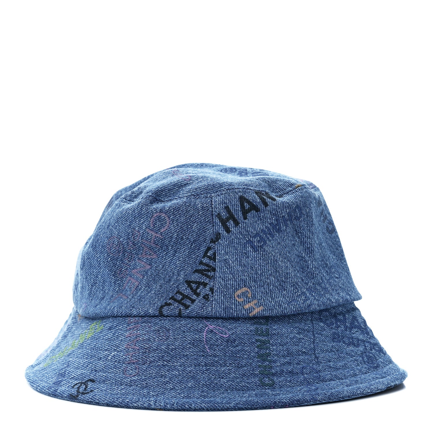 Chanel Denim Mood Cloche Bucket Hat S Blue 5 of 7