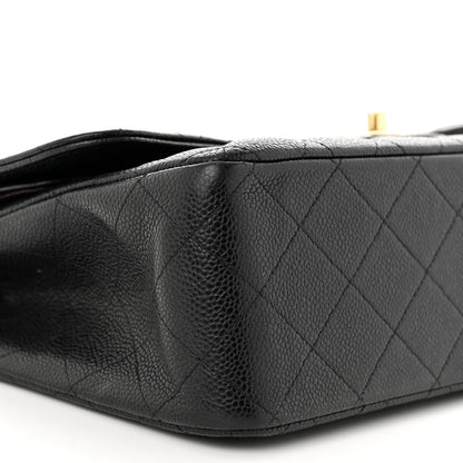 Chanel Caviar Quilted Jumbo Double Flap Black 9 of 12