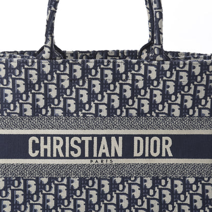 Christian Dior Oblique Medium Book Tote Blue Multicolor 6 of 8