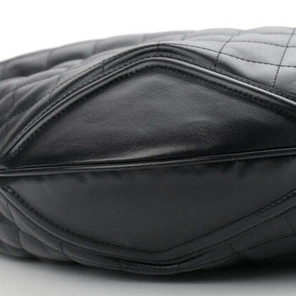 Burberry Calfskin Quilted Hoxton Hobo Black 5 of 14