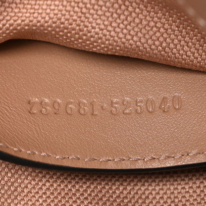 Gucci Calfskin Matelasse Monochrome Mini GG Marmont Crossbody Shoulder Bag Camelia Winter Rose 7 of 10