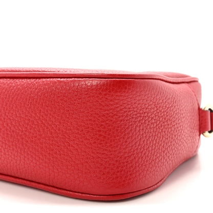 Gucci Pebbled Calfskin Small Soho Disco Bag Vibrant Red 10 of 10