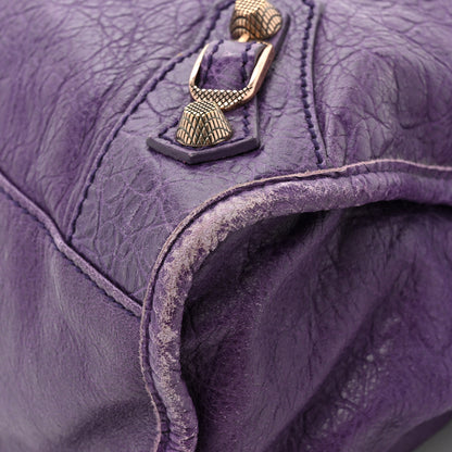 Balenciaga Agneau Giant 12 Rose Gold Hardware City Dark Violet 13 of 17
