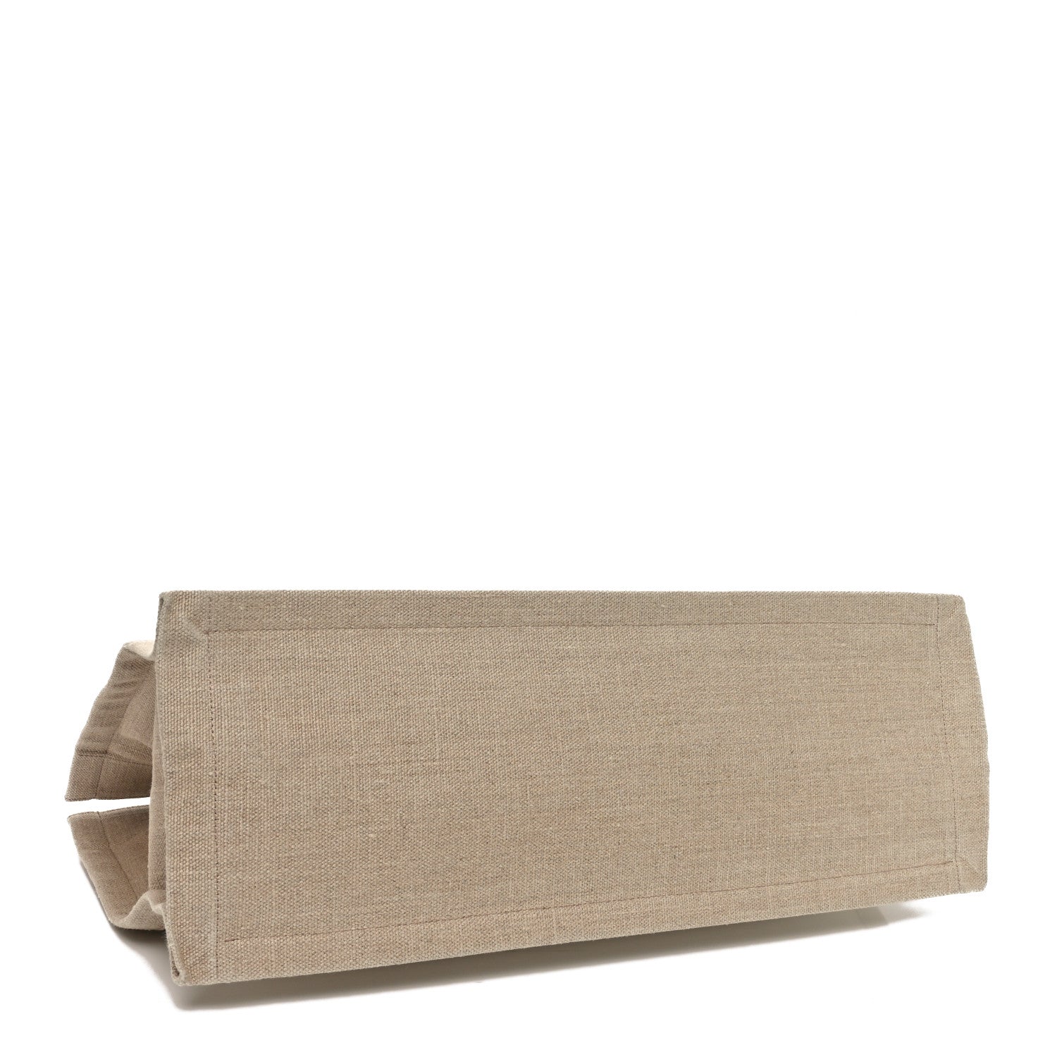 Saint Laurent Linen Calfskin Rive Gauche Tote Greggio Natural 4 of 10