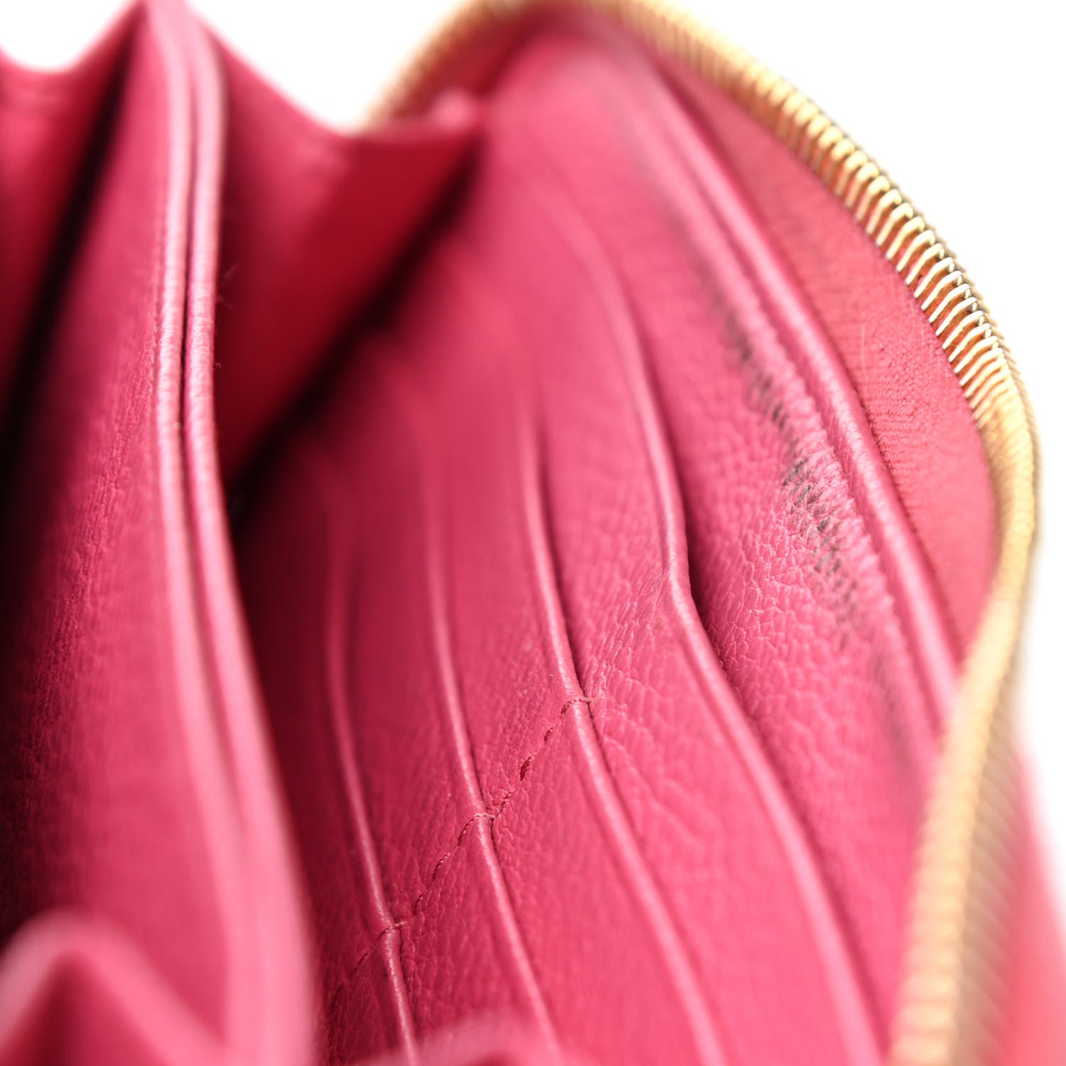 Prada Vitello Phenix Zip Around Wallet Peonia 9 of 14