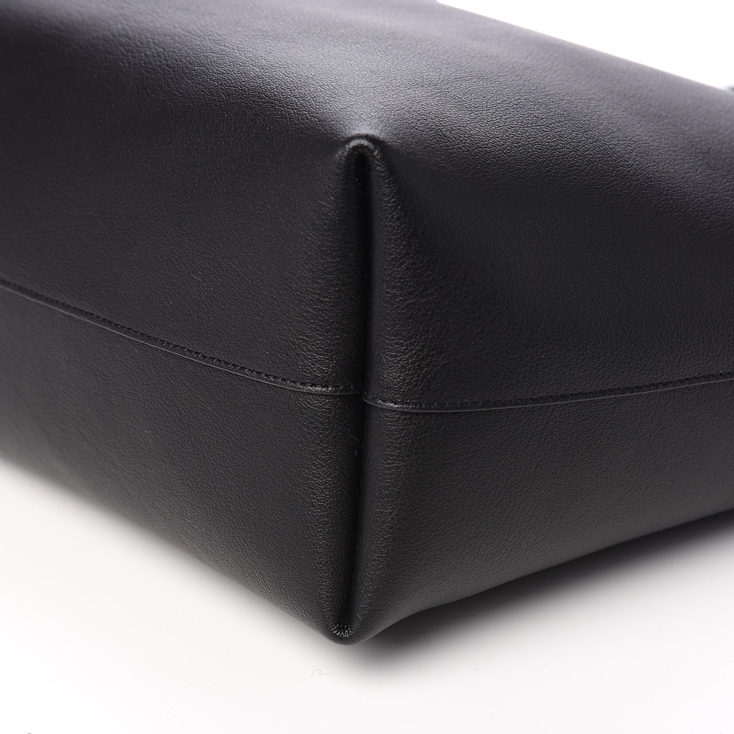 Calfskin Large Shopping Tote Black