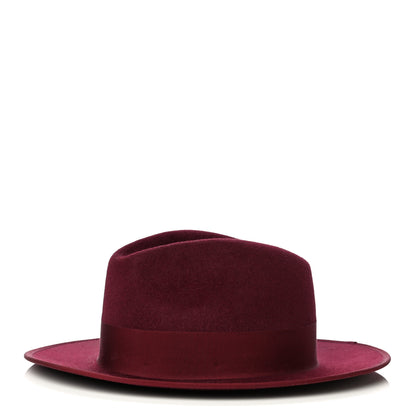 Gucci Felt Bow Hat L Burgundy 3 of 7