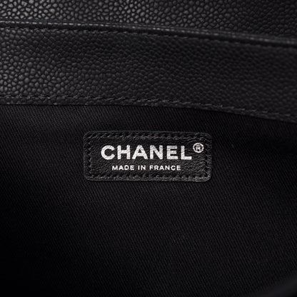 Chanel Iridescent Caviar Quilted Medium Lady Pearly Flap Black 7 of 11