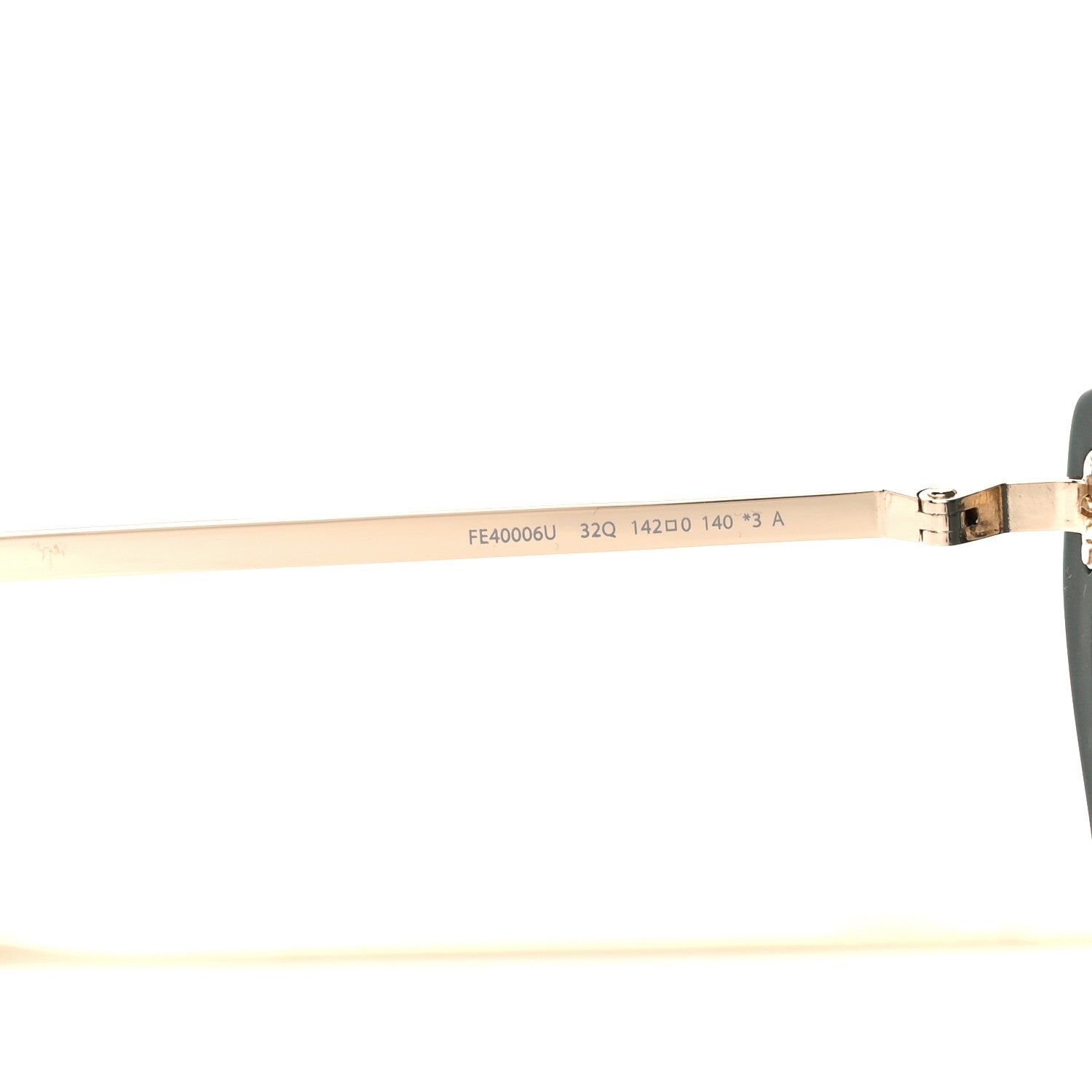 Fendi Acetate FF Aviator Sunglasses FE40006U Black Red 5 of 9