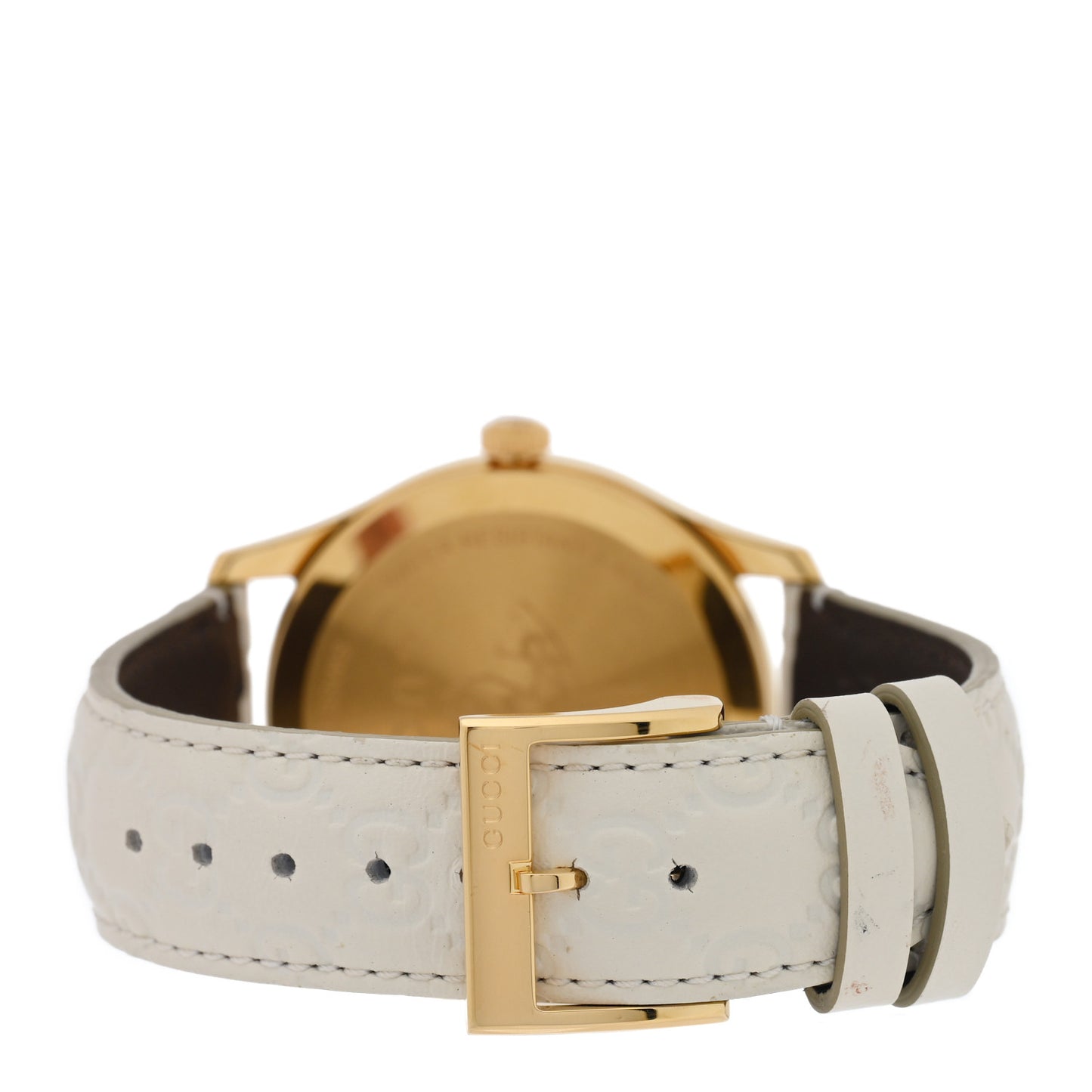Stainless Steel Calfskin 38mm G-Timeless Quartz Watch White