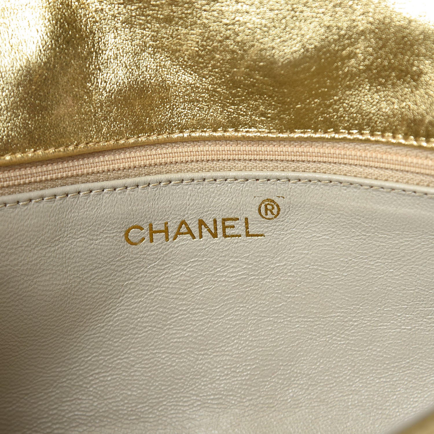Chanel Lambskin Quilted Tassel Clutch Gold 6 of 15