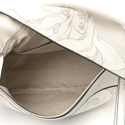Loewe Grained Calfskin Faces Puzzle Bag Soft White 4 of 5