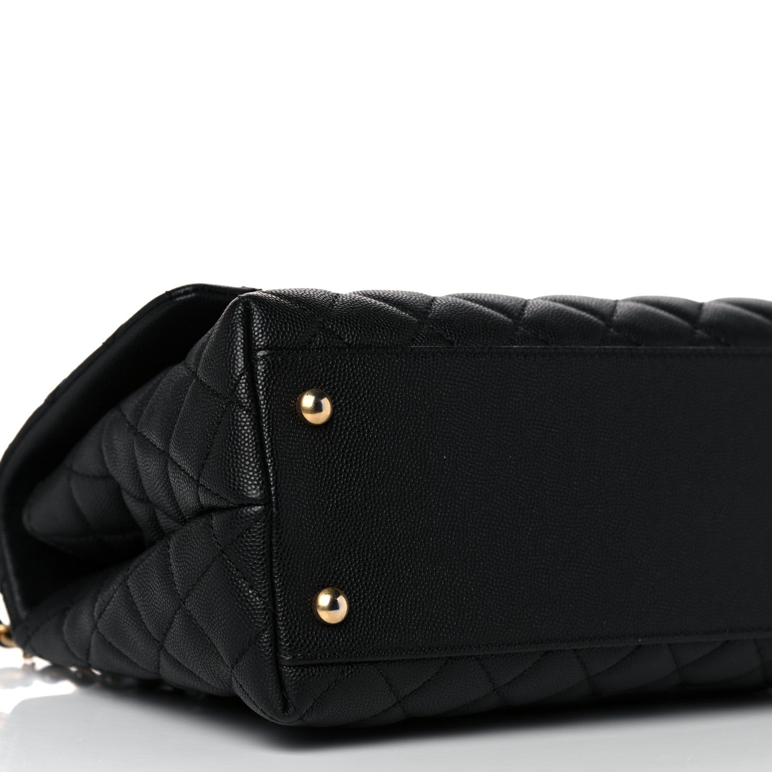 Chanel Caviar Lizard Quilted Small Coco Handle Flap Black 8 of 10