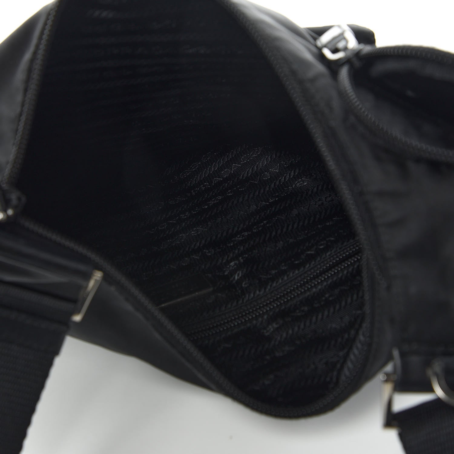 Prada Nylon Tessuto Vela Messenger Bag Black 5 of 12