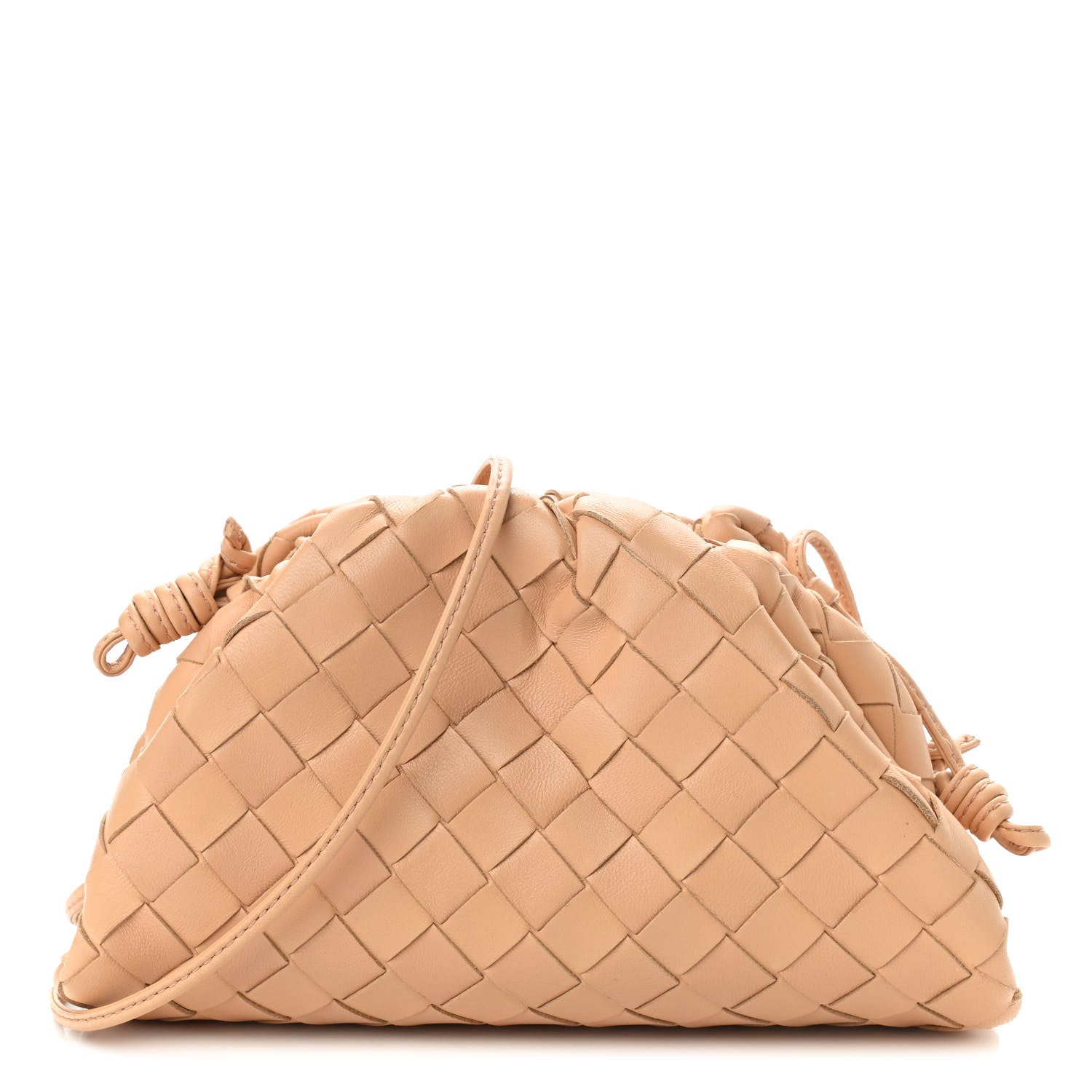 Bottega Veneta Nappa Intrecciato The Mini Pouch Almond 1 of 9