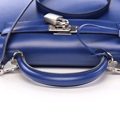 Hermes Tadelakt Kelly Sellier 25 Bleu Electrique 24 of 38