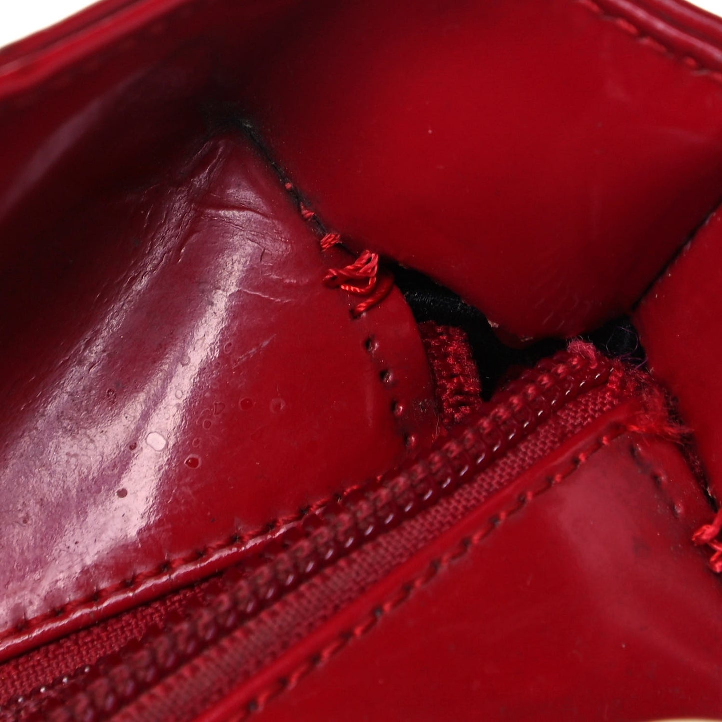 Patent Medium Lady Dior Red