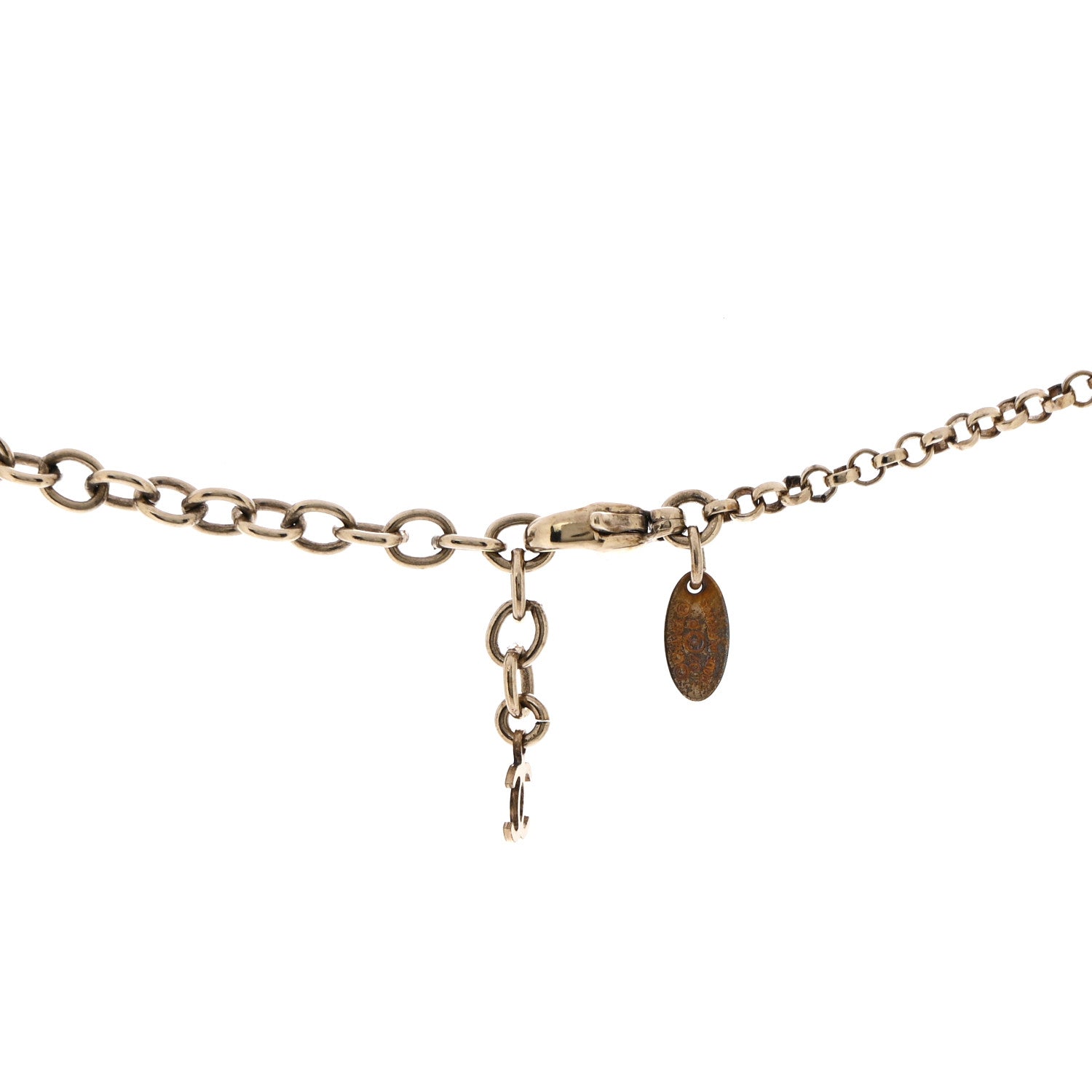 Chanel Resin Crystal Butterfly CC Pendant Necklace Gold Black 6 of 6