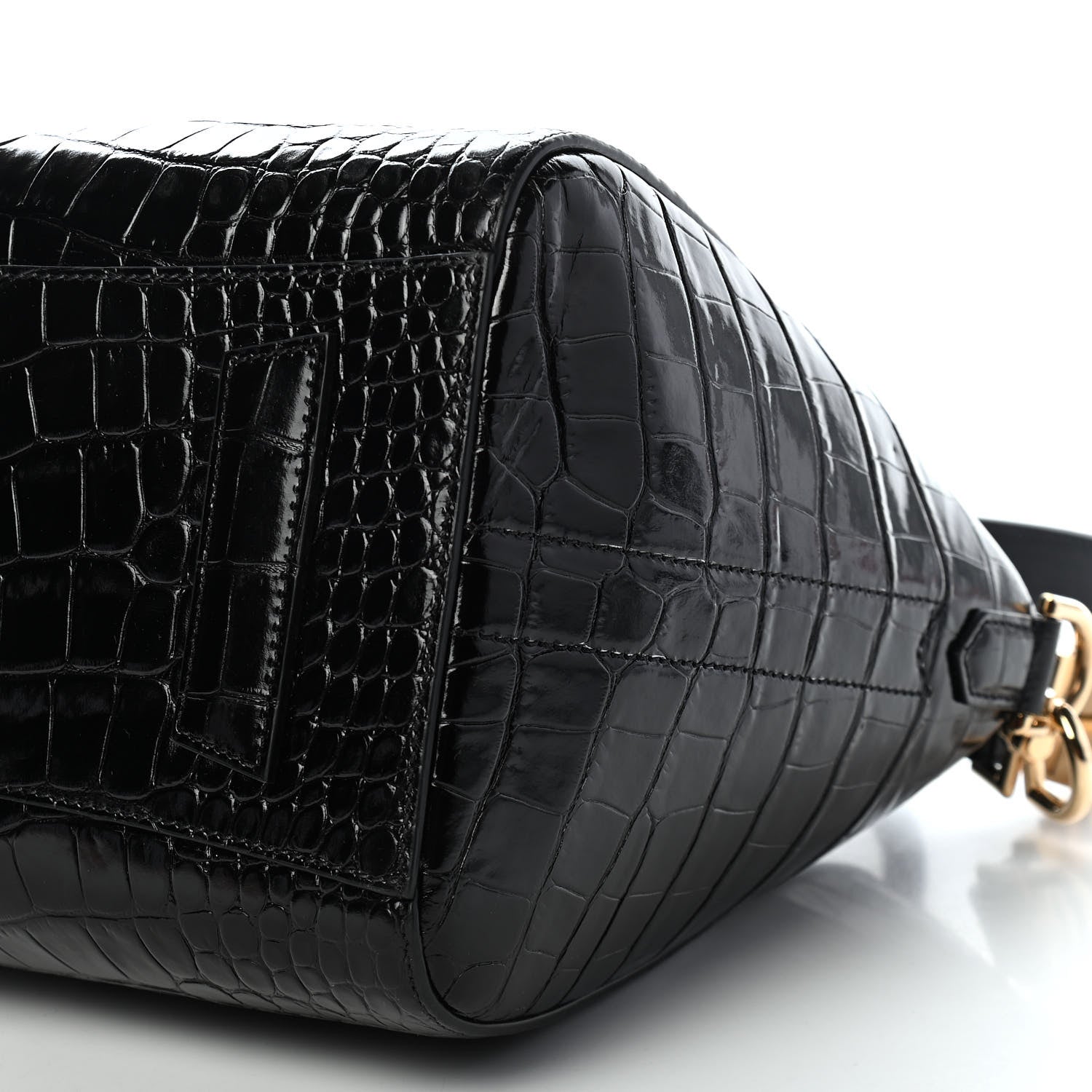 Givenchy Calfskin Crocodile Embossed Small Antigona Black 9 of 9