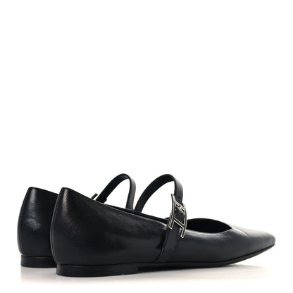 Hermes Goatskin Jane Ballet Flats 37 Black 5 of 9