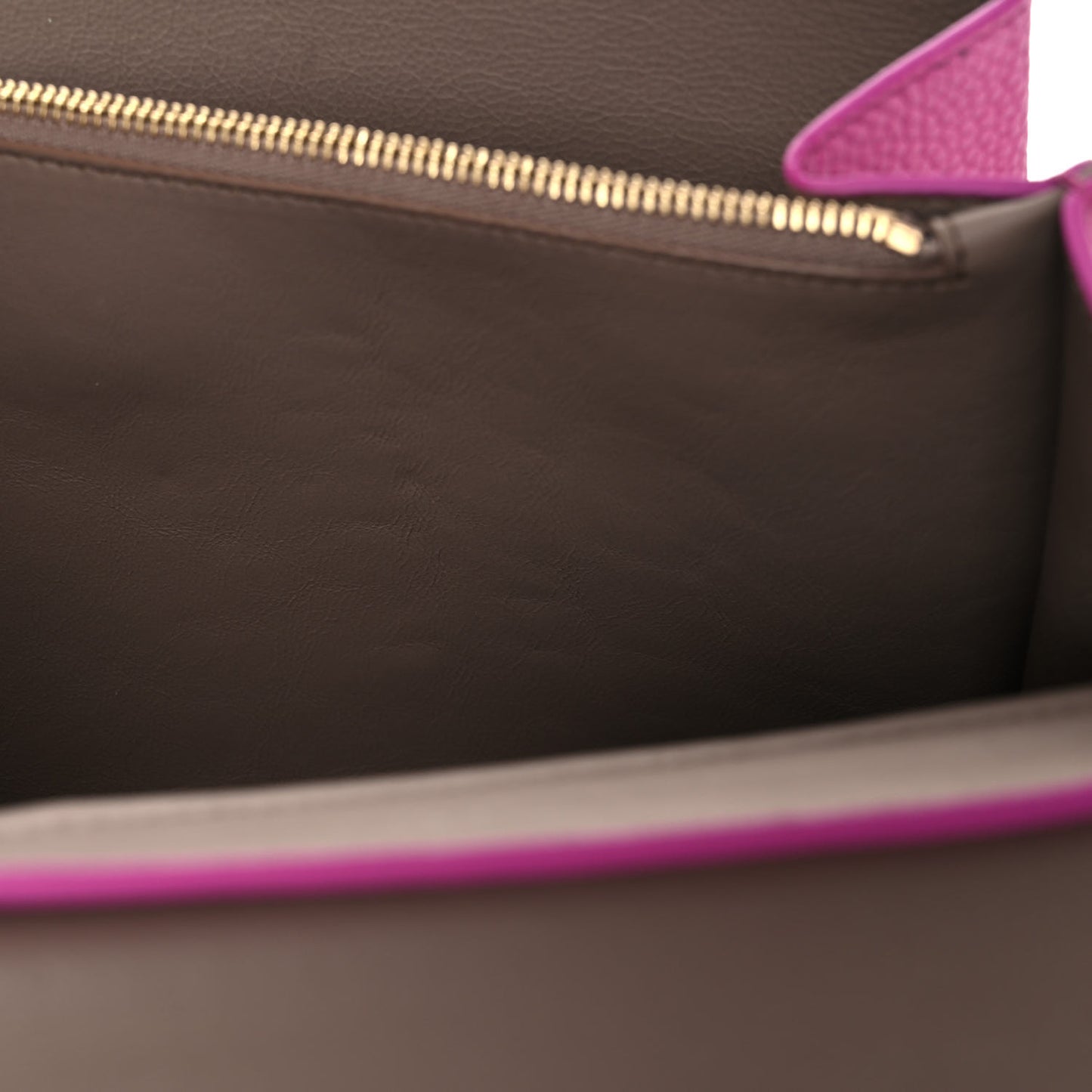 Grained Calfskin Mya Flip Lock Shoulder Bag Pink