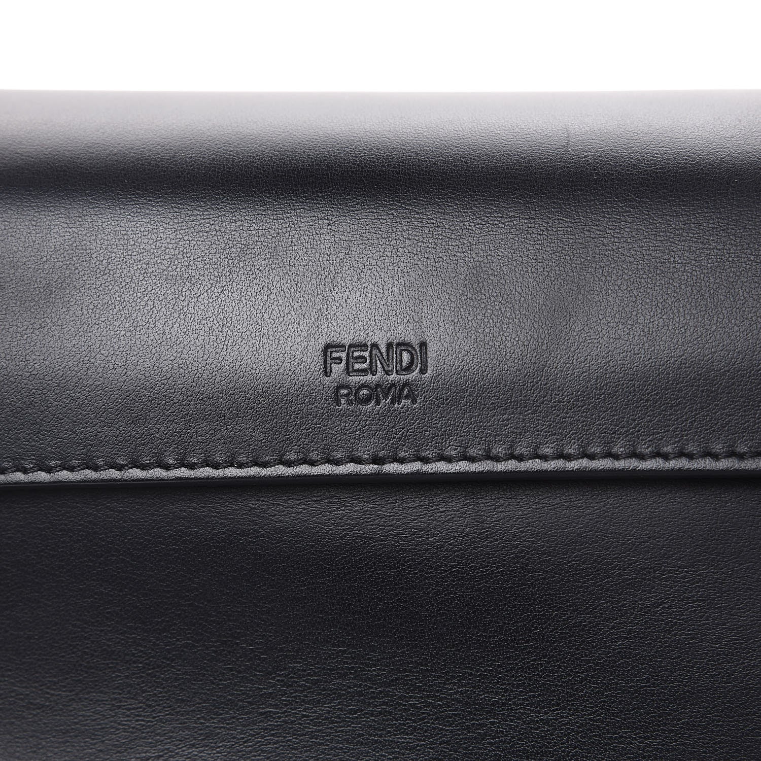 Fendi Vitello Century Opaco F is Fendi Small Kan I Shoulder Bag Black 8 of 11