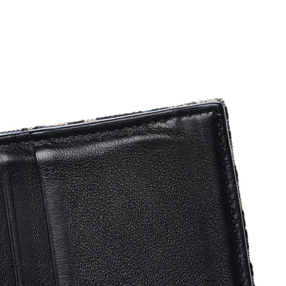 Christian Dior Oblique Bi-Fold Wallet Blue 10 of 11