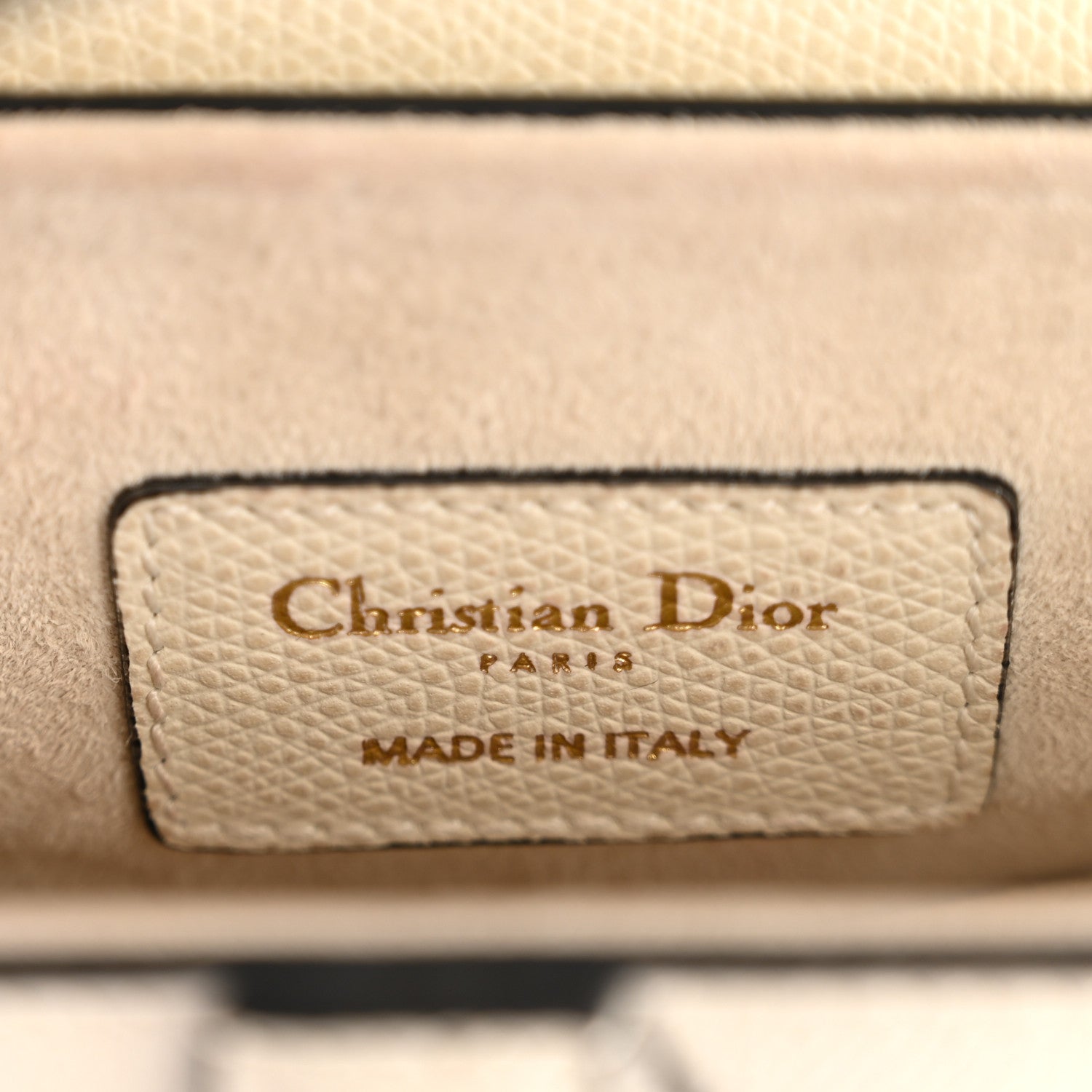 Christian Dior Grained Calfskin Mini Saddle Bag White 6 of 13