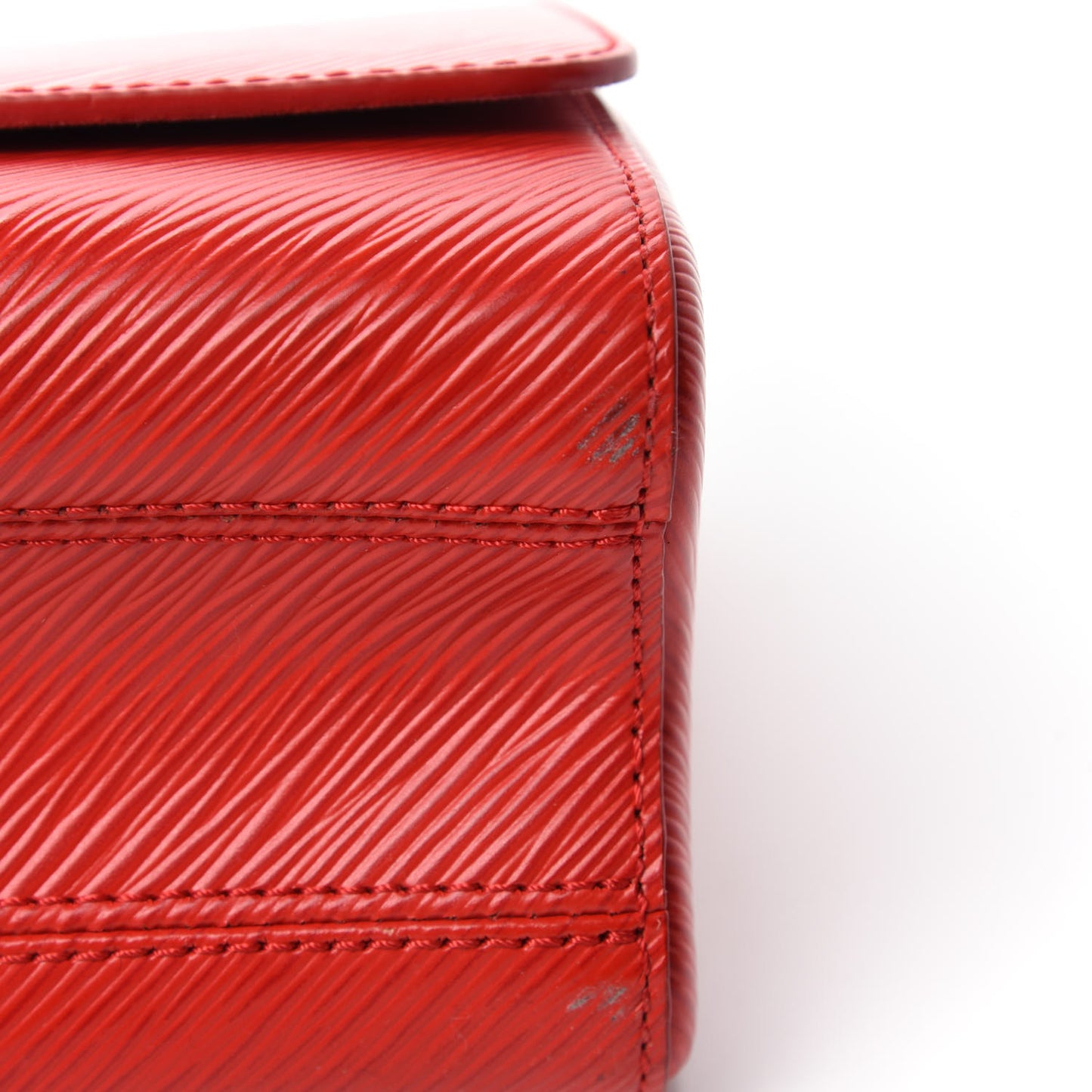 Epi Twist Shoulder Bag MM Coquelicot