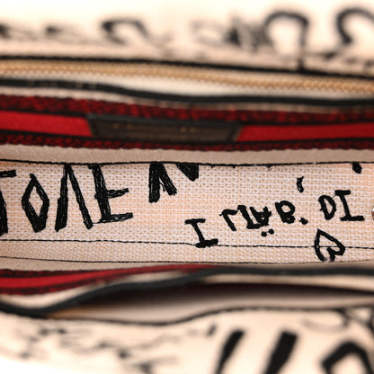 Christian Dior Canvas Medium DiorAmour Graffiti Lady D-Lite Latte 5 of 9