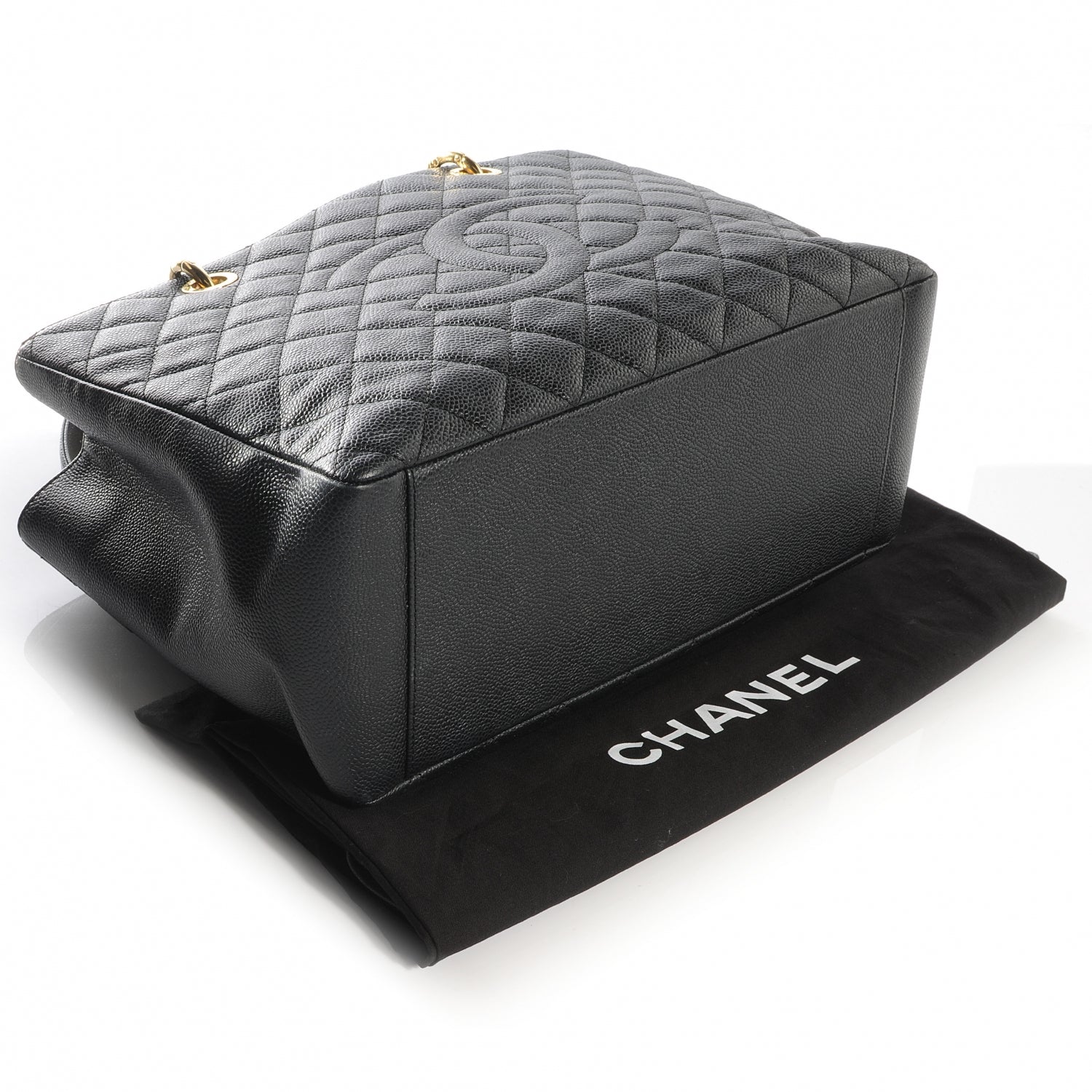 Chanel Caviar Grand Shopping Tote GST Black 4 of 7
