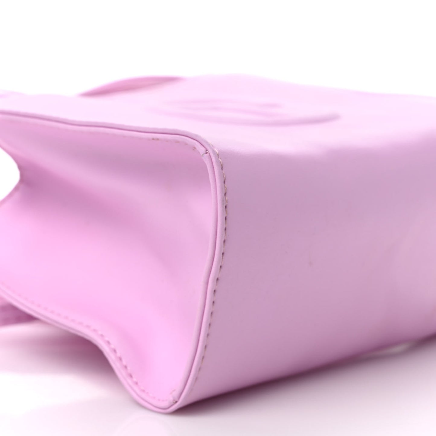 Vegan Leather Small Shopping Bag Bubblegum