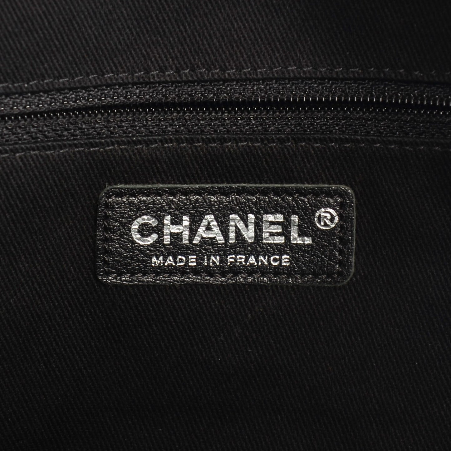 Caviar Quilted Travel Flap Tote Black